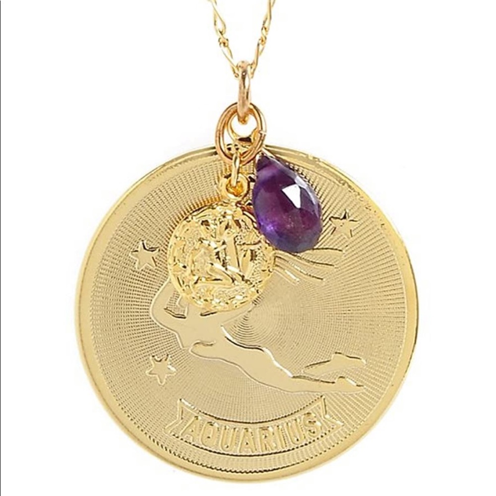 AV Max Zodiac Aquarius Necklace NWT